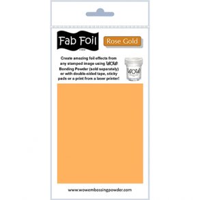 WOW Fab Foil Rose Gold - Rose Guld 10cmx1m  W216-RG95