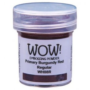 WOW!Embossing Powder Primary Burgundy Red Regular 15ml WH08R