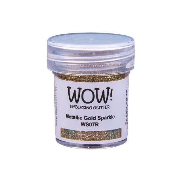 WOW! Embossing Powder Glitter  Metallic Gold Sparkle 15ml WS07R