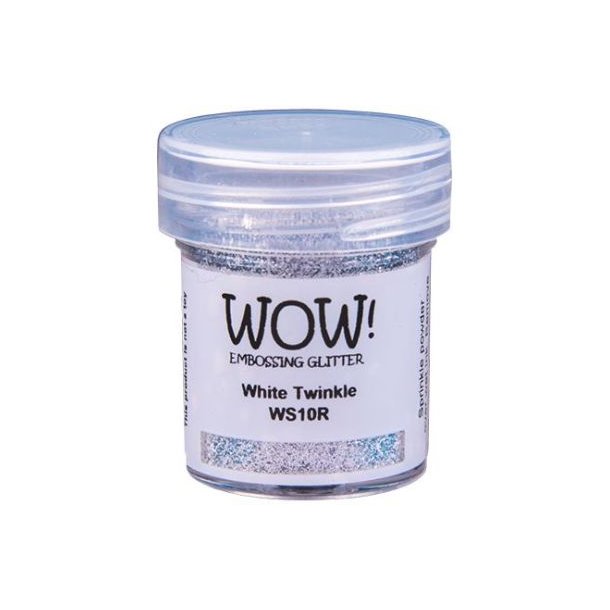 WOW! Embossing Powder Glitter White Twinkle 15ml WS10R