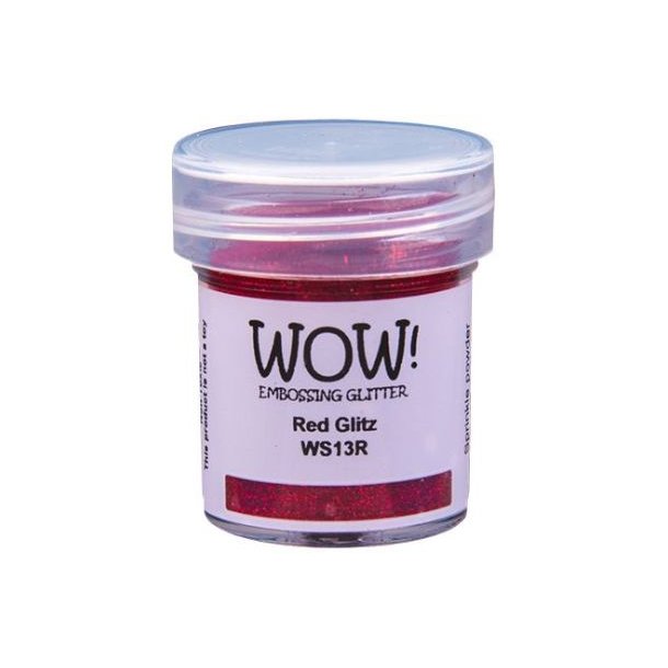 WOW! Embossing Powder Glitter Red Glitz 15ml 
