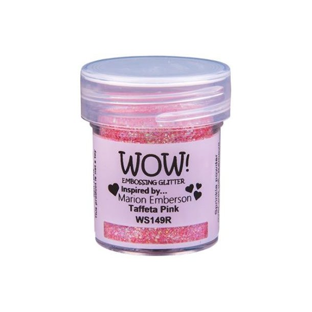 WOW! Embossing Powder Glitter Tafetta Pink 15ml WS149R
