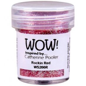 WOW! Embossing Powder Glitter  Rockin Red 15ml WS200R