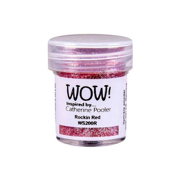 WOW! Embossing Powder Glitter  Rockin Red 15ml WS200R