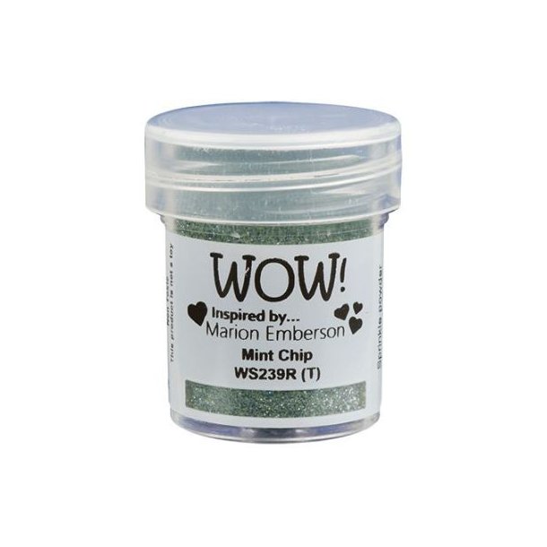 WOW! Embossing Powder Glitter Mint Chip 15ml WS239R