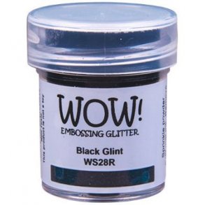 WOW! Embossing Powder Glitter  Black Glint 15ml WS28R