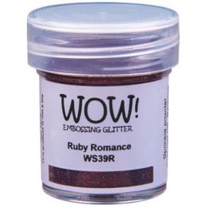WOW! Embossing Powder Glitter Ruby Romance 15ml WS39R