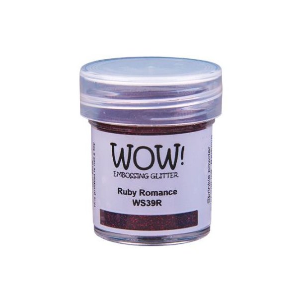 WOW! Embossing Powder Glitter Ruby Romance 15ml WS39R