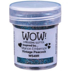 WOW! Embossing Powder Glitter Vintage Peacock 15ml WS49R 