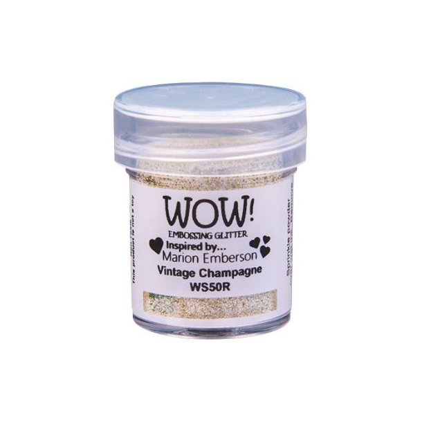 WOW! Embossing Powder Glitter  Vintage Champagne 15ml WS50R