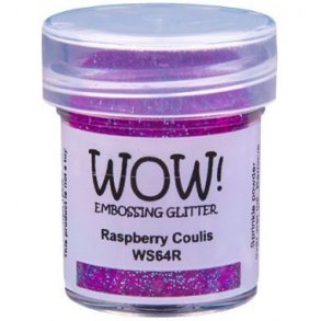 WOW! Embossing Powder Glitter Raspberry Coulis 15ml WS64R