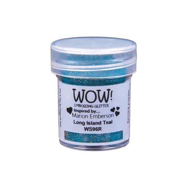 WOW! Embossing Powder Glitter Long Island Teal 15ml WS96R